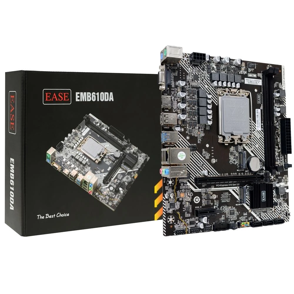 Ease EMB610A DDR4 Intel 12/13th Gen microATX Motherboard