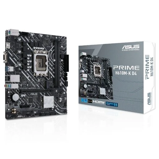 Asus Prime H610M-K D4 Intel 12/13th Gen microATX Motherboard