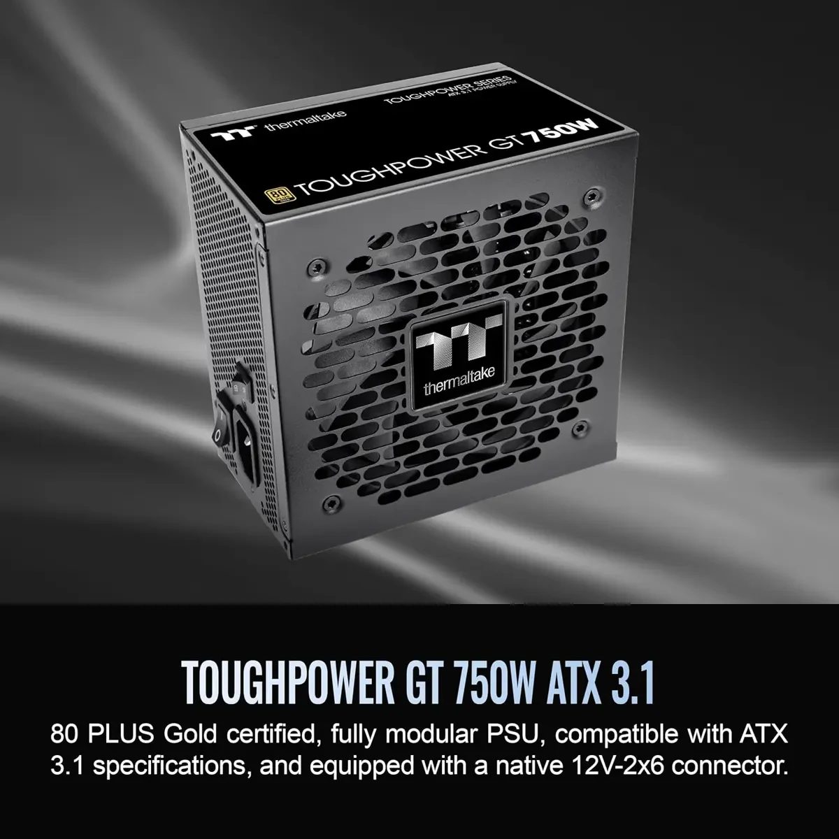 Thermaltake ToughPower GT 750W ATX 3.1 Standard Power Supply - 80 Plus Gold Efficiency, Fully Modular, Smart Zero Fan, Native 300W PCIe 5.1 Connector - Image 2