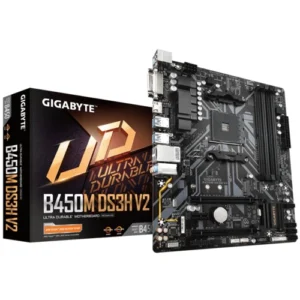 Gigabyte B450M DS3H (AMD Ryzen AM4/Micro ATX/M.2/HMDI/DVI/USB 3.1/DDR4/Motherboard)