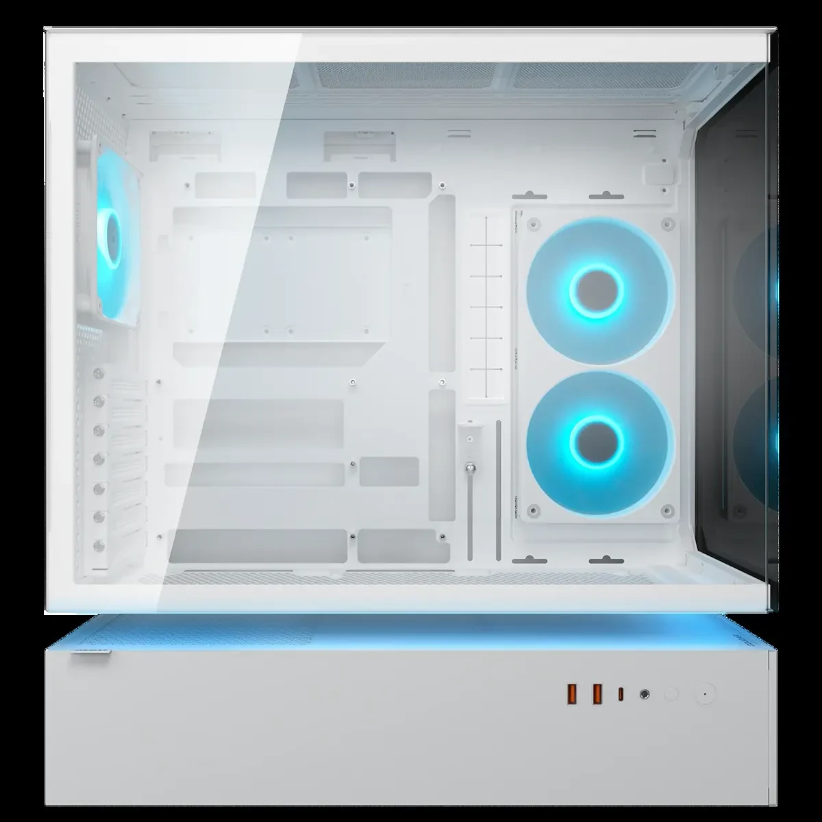 Cougar CFV235 RGB Free-Floating Mid-Tower ATX Gaming Case - White - Image 4