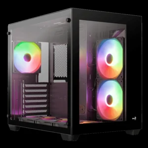 AeroCool Dryft ARGB Tempered Glass Mid-Tower ATX Case - Black