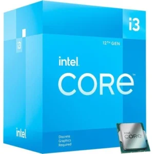 Intel Core 12th Gen i3-12100F Desktop Processor, Featuring PCIe Gen 5.0 & 4.0 Support, DDR5 and DDR4 Support, Discrete Graphics Required