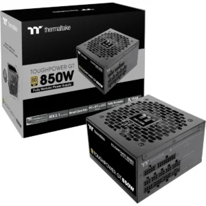 Thermaltake ToughPower GT 850W ATX 3.1 Standard Power Supply - 80 Plus Gold Efficiency, Fully Modular, Smart Zero Fan, Native 300W PCIe 5.1 Connector