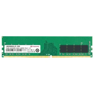 Transcend 16GB DDR4 2666MHz Desktop Memory, JetRam Memory, DRAM Chips up to 21GB/s - 288 pin, 1Rx8, CL19, DIMM Type, Unbuffered Long-DIMM, U-DIMM