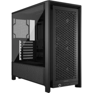 Corsair 4000D RS Frame Modular High Airflow Mid-Tower PC Case – 3X RS Fans, InfiniRail Mounting System, Fits Multiple 360mm Radiators, Reverse Connector Motherboard Compatible – Black