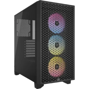 Corsair 3000D RGB Airflow Mid-Tower ATX Case - Black
