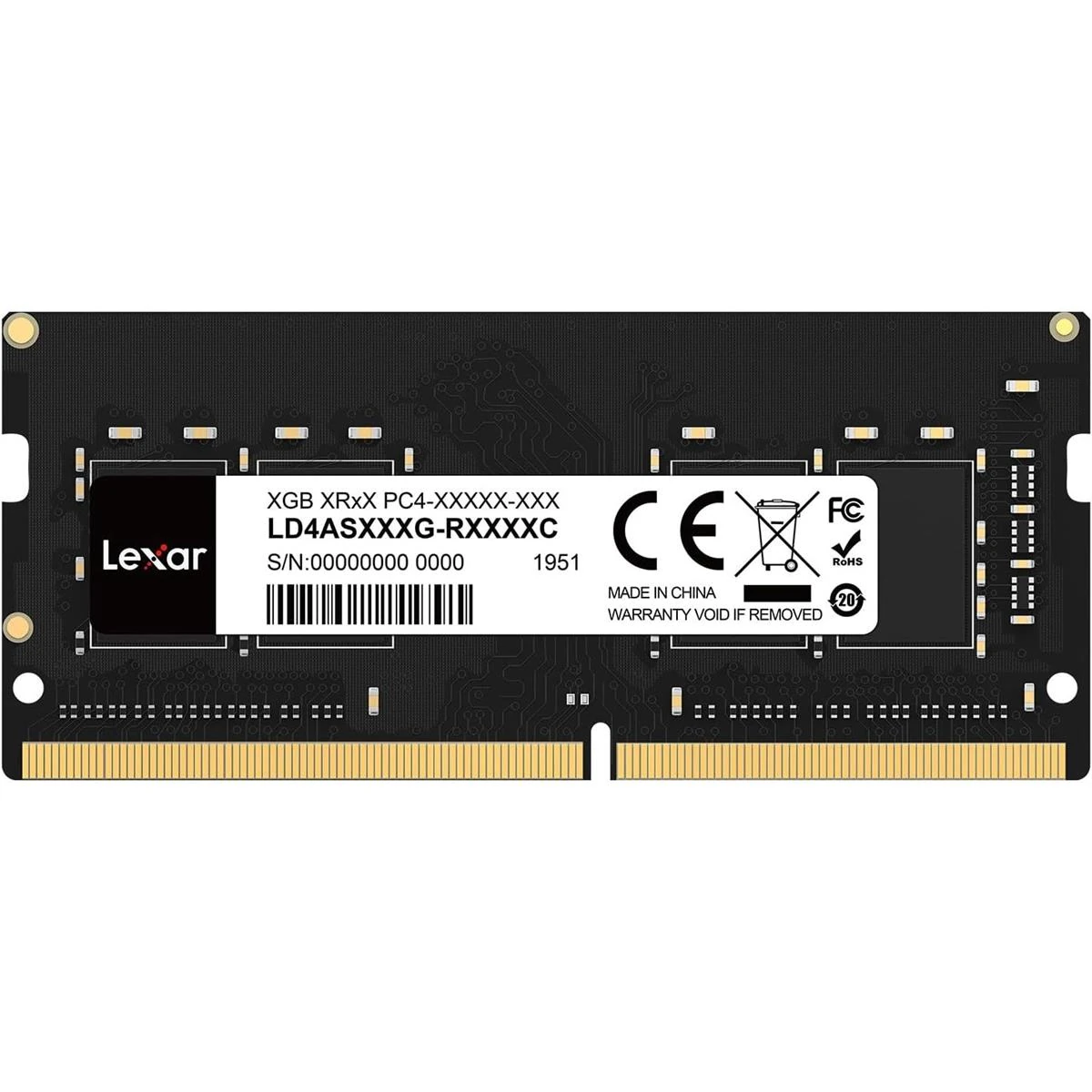 Lexar SODIMM 16GB (1x16GB) 3200MHz C22 DDR4 RAM, 260-Pin DDR4 SODIMM Laptop Ram, High-Performance SO-DIMM, PC Laptop Computer Memory