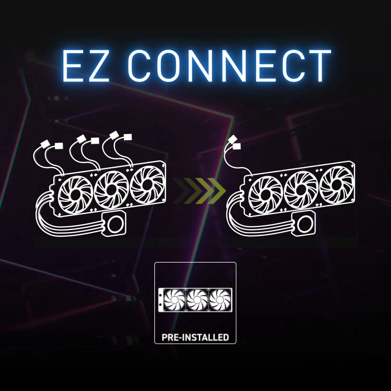 MSI MAG CoreLiquid I360 Black AIO ARGB CPU Liquid Cooler - Infinity Mirror Design, UNI Bracket, 360mm Radiator, Triple 120mm ARGB PWM Fans, LGA 1700/1851, AM5/AM4 Compatible - Image 3