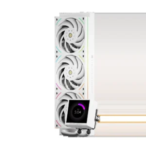 Thermalright Peerless Vision 360 UB ARGB White AIO 360mm CPU Liquid Cooler - 3.95" LCD Square Screen, Wireless Splicing Fans