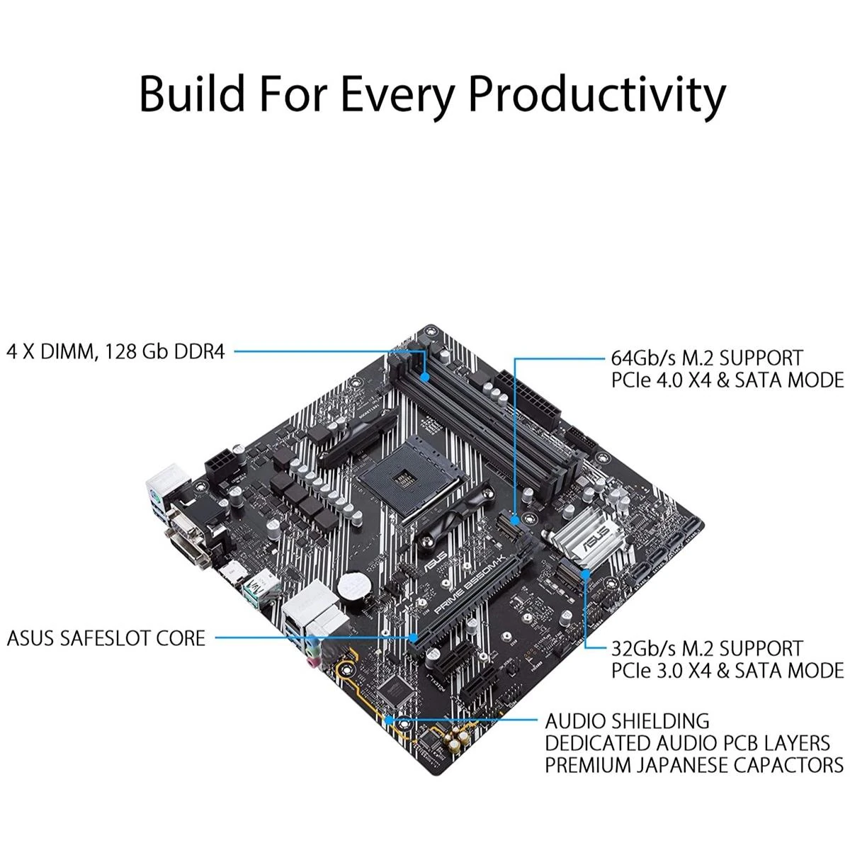 Asus Prime B550M-K AMD AM4 microATX Motherboard - Image 3