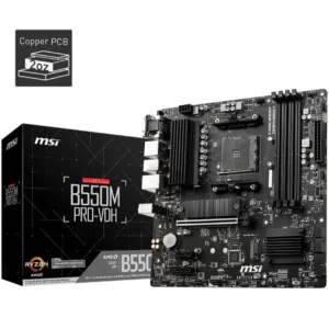 MSI B550M Pro-VDH DDR4 AMD AM4 microATX Motherboard