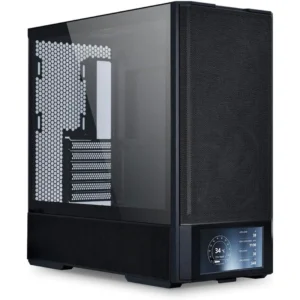 Lian Li Lancool 207 Digital ATX Computer Case w/Integrated LCD Screen, Mesh-Centric Panels Mid-Tower PC Case w/ 2 x 140x40x30mm PWM Fans, 2 x 140mm Fans Pre-Installed, Side or Rear-Mount PSU