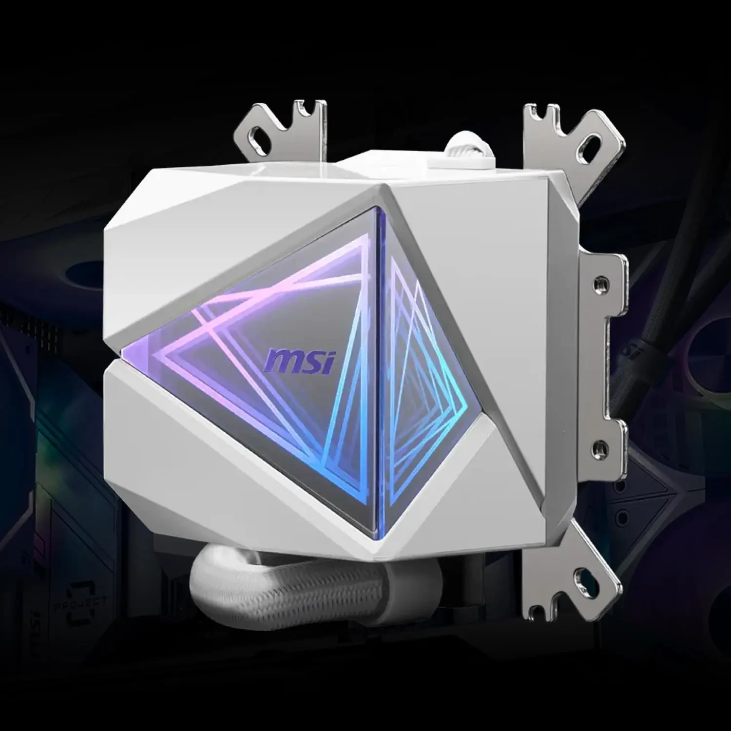 MSI MAG CoreLiquid I360 White AIO ARGB CPU Liquid Cooler - Infinity Mirror Design, UNI Bracket, 360mm Radiator, Triple 120mm ARGB PWM Fans, LGA 1700/1851, AM5/AM4 Compatible - Image 2