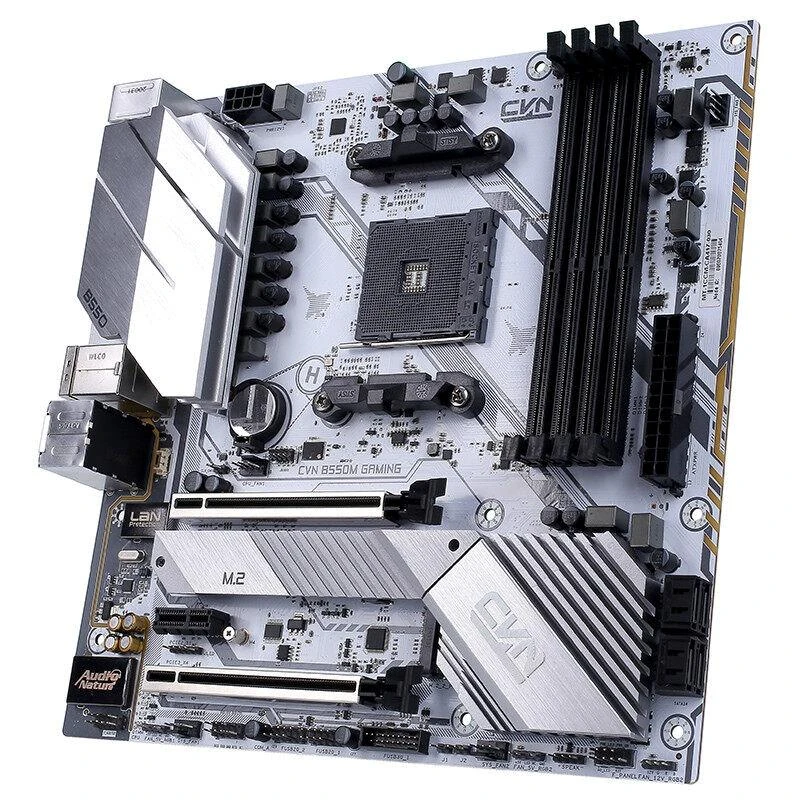 Colorful CVN B550M Gaming Frozen V14 Motherboard - Supports AMD 5000 Gen Series (AMD B550/AM4), microATX, 5V ARGB - Image 3
