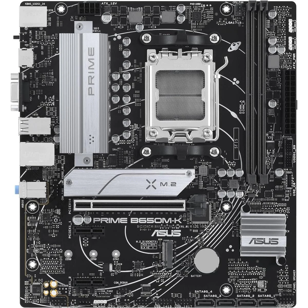 Asus Prime B650M-K DDR5 AMD AM5 microATX Motherboard - Image 2