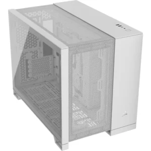 Corsair 2500D Airflow Mid-Tower Dual Chamber microATX Case - White
