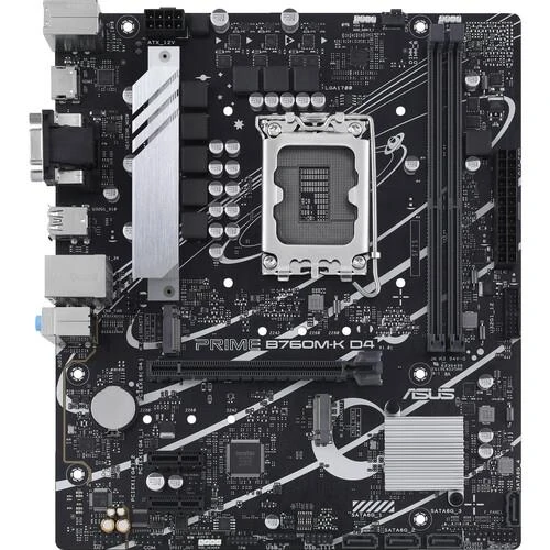 Asus Prime B760M-K D4-CSM Intel 12/13th Gen microATX Motherboard - Image 2