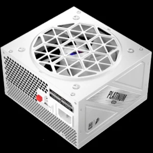 1st Player NGDP 1000W 80 Plus Platinum Certified Full Modular Power Supply ATX 3.1 & PCIe 5.1, All Japanese 105°C Capacitors Eco Mode with 120mm FDB Fan - White