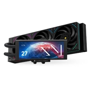Thermalright Trofeo Vision 360 ARGB Black AIO CPU Liquid Cooler, 6.86-inch Magnetic IPS LCD Screen with 2400x1080 Resolution, Free to DIY a Variety of Themes, Liquid CPU Cooler for AM4/AM5, Intel LGA1700/1851
