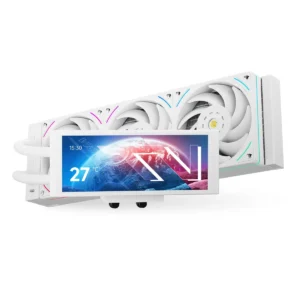 Thermalright Trofeo Vision 360 ARGB White AIO CPU Liquid Cooler, 6.86-inch Magnetic IPS LCD Screen with 2400x1080 Resolution, Free to DIY a Variety of Themes, Liquid CPU Cooler for AM4/AM5, Intel LGA1700/1851