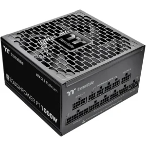 Thermaltake Toughpower PT 1000W 80 Plus Platinum Power Supply - ATX 3.1 600W 12V-2x6 Connector Included, Full Modular