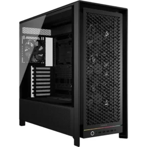 Corsair Frame 5000D RS Modular High Airflow Mid-Tower PC Case – 4x Pre-Installed RS Fans, InfiniRail Fan Mounting System, GPU Anti-Sag, Asus BTF, MSI Project Zero, Gigabyte Project Stealth – Black