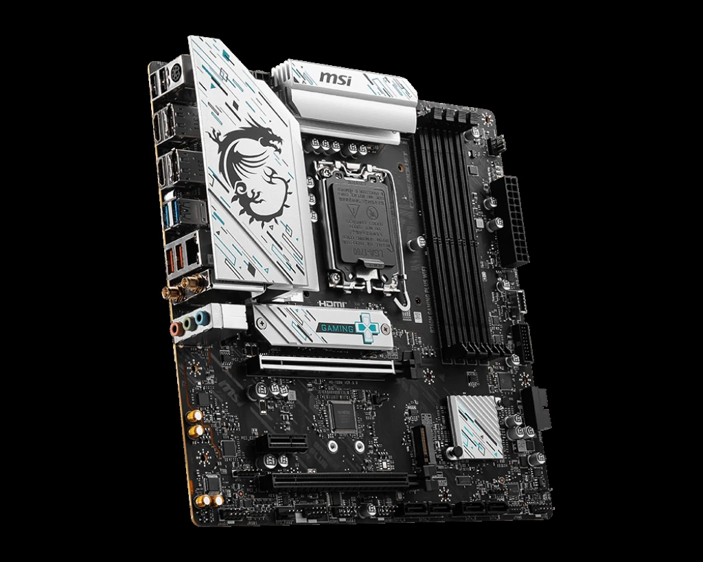 MSI B760M Gaming Plus Wifi DDR5 Intel 12/13/14th Gen microATX Motherboard - Image 3