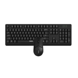 Rapoo X1500 Pro Wireless Mouse Keyboard Combo – Black