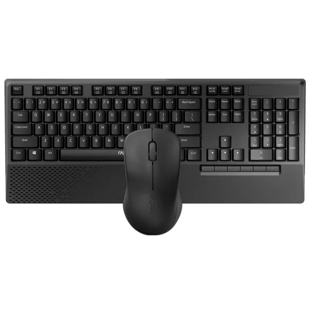 Rapoo X1960 Wireless Mouse and Keyboard Combo, Black - Image 2