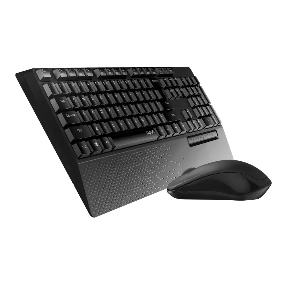 Rapoo X1960 Wireless Mouse and Keyboard Combo, Black - Image 3