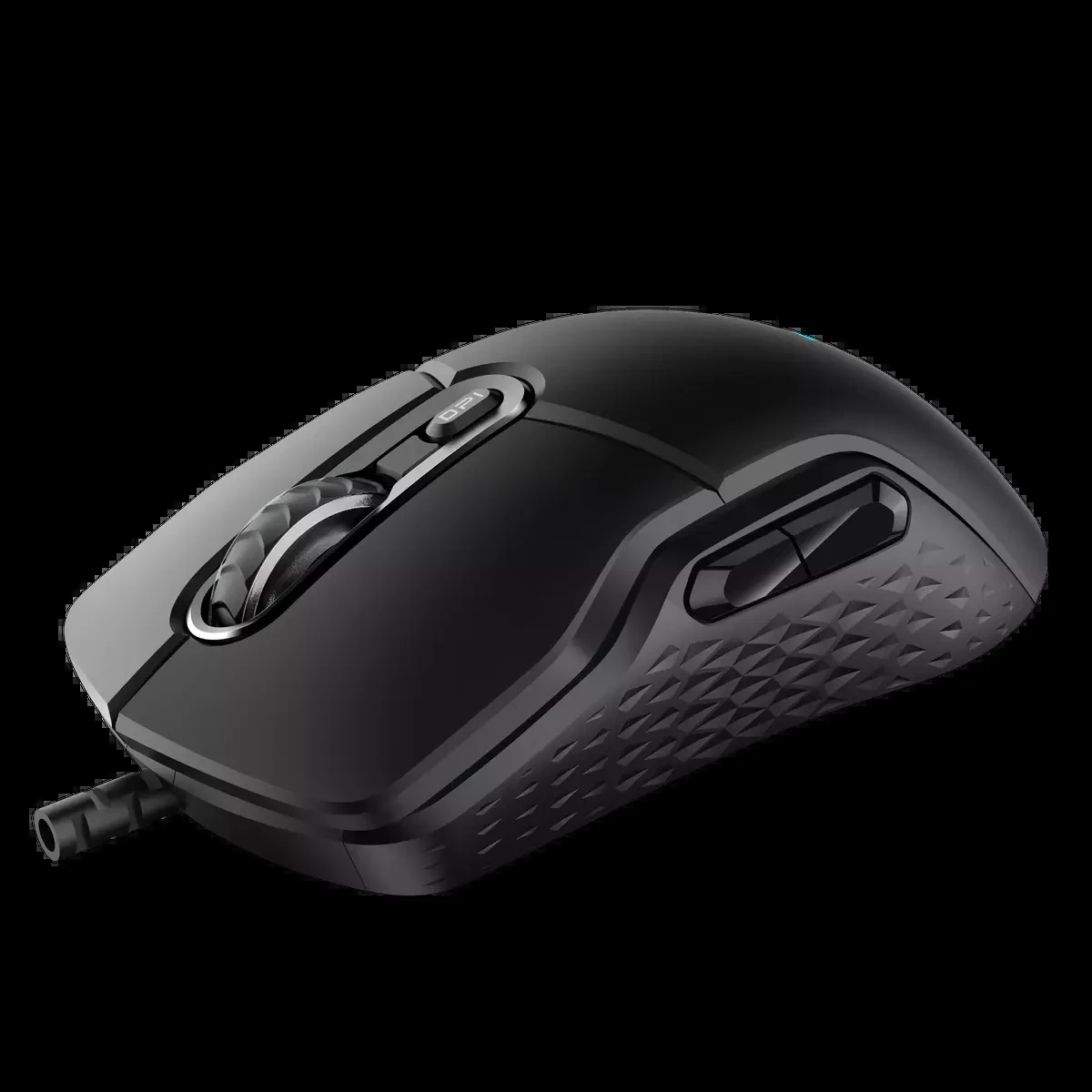 Rapoo VT200 Wired IR Optical Gaming Mouse with Ergonomic Design, 6200 DPI, 8 Programmable Buttons, 1000Hz USB Polling Rate, Onboard Memory - Black - Image 2