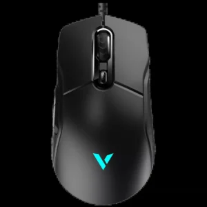 Rapoo VT200 Wired IR Optical Gaming Mouse with Ergonomic Design, 6200 DPI, 8 Programmable Buttons, 1000Hz USB Polling Rate, Onboard Memory - Black
