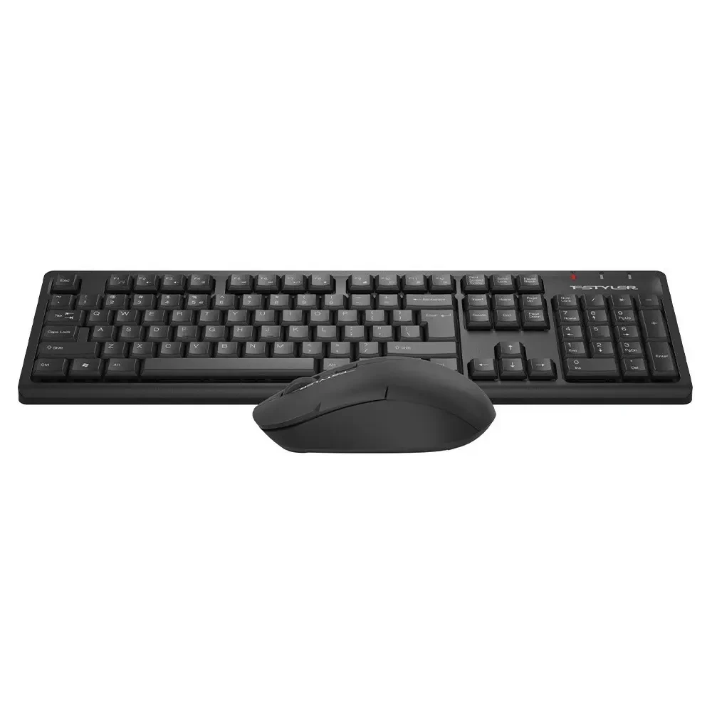 A4Tech Fstyler FG1200S 2.4G Wireless Keyboard & Silent Mouse Combo - Black, US Layout - Image 4