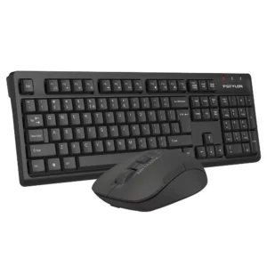 A4Tech Fstyler FG1200S 2.4G Wireless Keyboard & Silent Mouse Combo - Black, US Layout