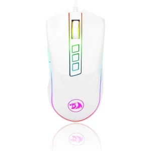 Redragon M711 Cobra Gaming Mouse with 16.8 Million RGB Color Backlit, 10,000 DPI Adjustable, Comfortable Grip, 7 Programmable Buttons, White