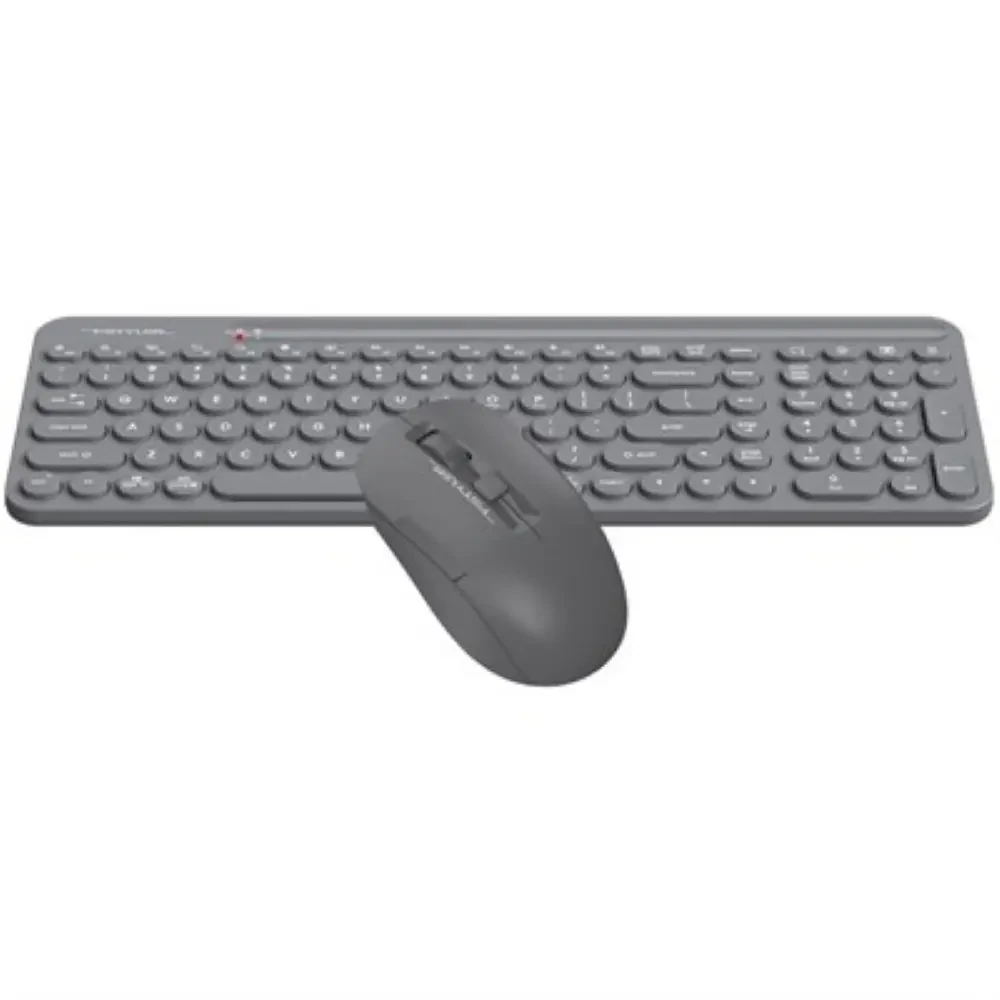 A4Tech Fstyler FG3300 Air2 2.4G Wireless Power-Saving 2-Zone QuietKey Keyboard & Mouse Combo - Grey, US Layout - Image 2