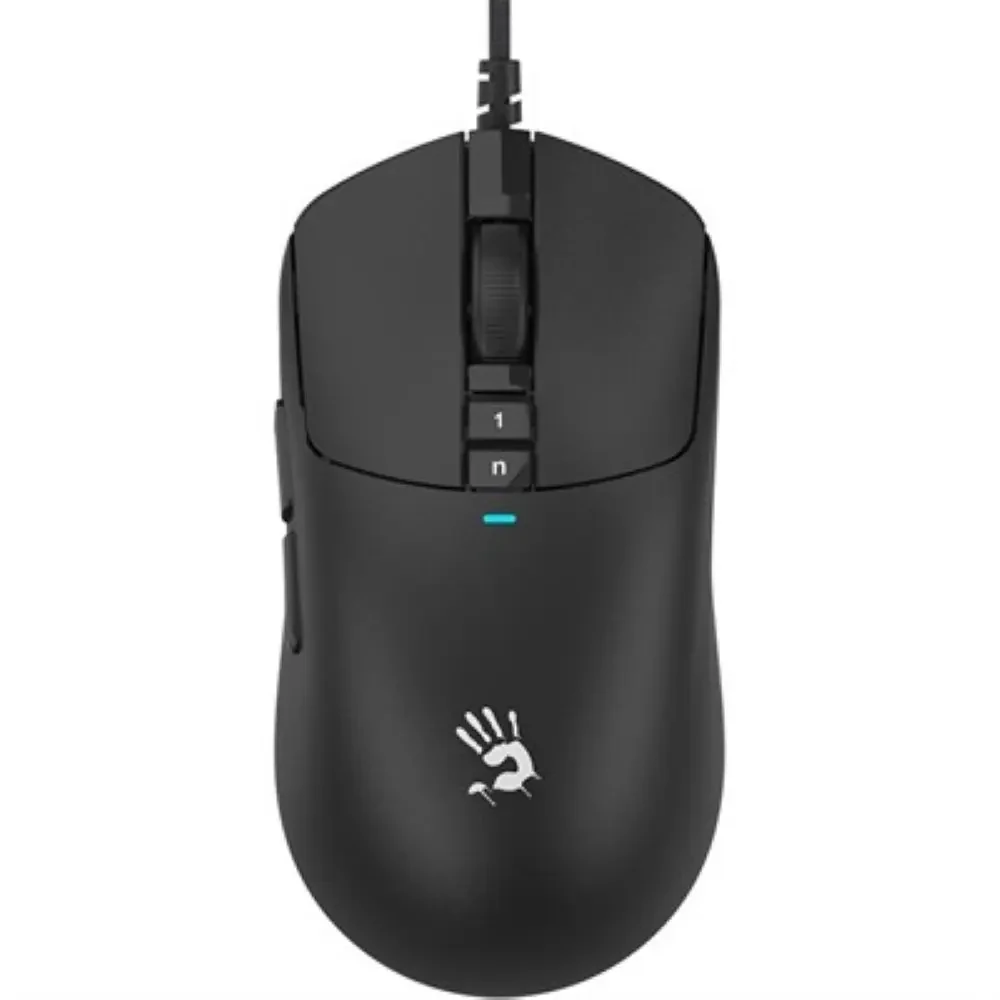 Bloody W72 Ultra Lightweight Wired Gaming Mouse - Black, Activated