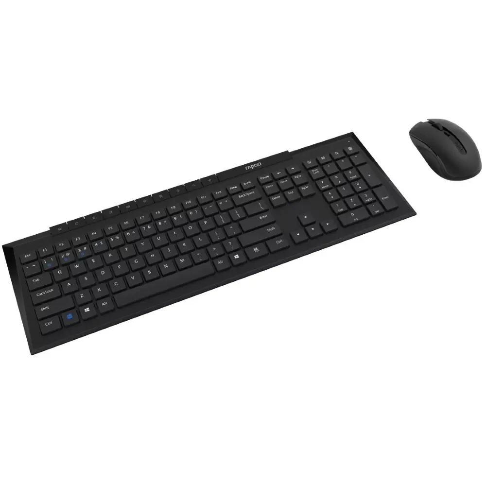 Rapoo 8210M Wireless Keyboard and Mouse Combo, Multi-Mode Connectivity, BT5.0/2.4 GHz, Adjustable DPI Optical Mouse (Black) - Image 3