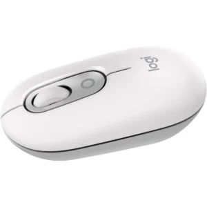 Logitech POP Mouse, Wireless Mouse with Customizable Emojis, SilentTouch Technology, Precision/Speed Scroll, Compact Design, Bluetooth, Multi-Device, OS Compatible - Off-White