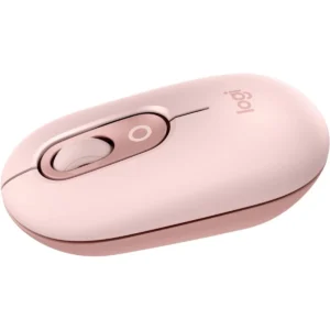 Logitech POP Mouse, Wireless Mouse with Customizable Emojis, SilentTouch Technology, Precision/Speed Scroll, Compact Design, Bluetooth, Multi-Device, OS Compatible - Rose