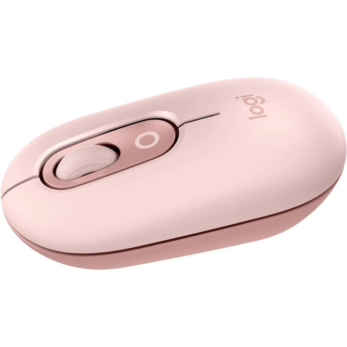 Logitech POP Mouse, Wireless Mouse with Customizable Emojis, SilentTouch Technology, Precision/Speed Scroll, Compact Design, Bluetooth, Multi-Device, OS Compatible - Rose