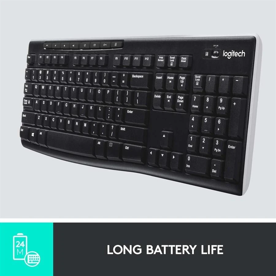 Logitech K270 Full-Size Wireless Keyboard - Image 2