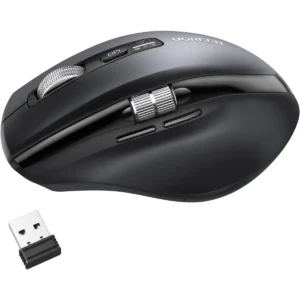 Ugreen Wireless Mouse, Scrolling Master with Ultra-fast Speed, Bluetooth & 2.4G Dual Modes, Silent Ergonomic Mouse with 5000 DPI Adjustable, 6 Buttons, Connects Up to 3 Devices, 10M Connection