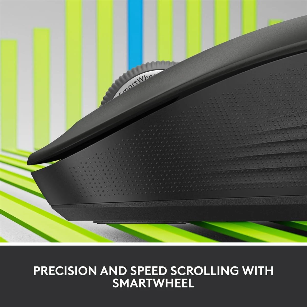 Logitech Signature M550 Wireless Mouse - for Small to Medium Sized Hands, 2-Year Battery, Silent Clicks, Bluetooth, Multi-Device Compatibility - Black - Image 2