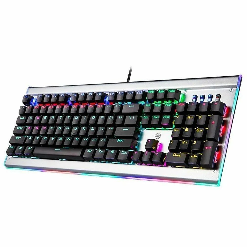 HP GK520 Wired Mechanical Gaming Keyboard, RGB Backlit USB Keyboard (Blue Switches) - Image 3