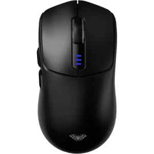 Aula Wind SC580 Wireless Gaming Mouse, Tri-Mode 2.4G/BT5.0/USB-C Gaming Mouse, 12000 DPI Rechargeable Wireless Mouse with 6 Programmable Buttons, Ergonomic Computer Mouse for Laptop/PC/Mac/Tablet (Black)