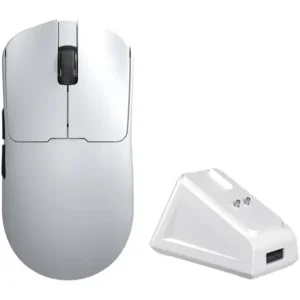 Aula SC380Pro Gaming Mouse, Lightweight 55g Esports Mouse with 3311 Chip, (2.4G, BT, Wired), Ergonomic Design, Ultra-Fast Response for Competitive Gaming - White