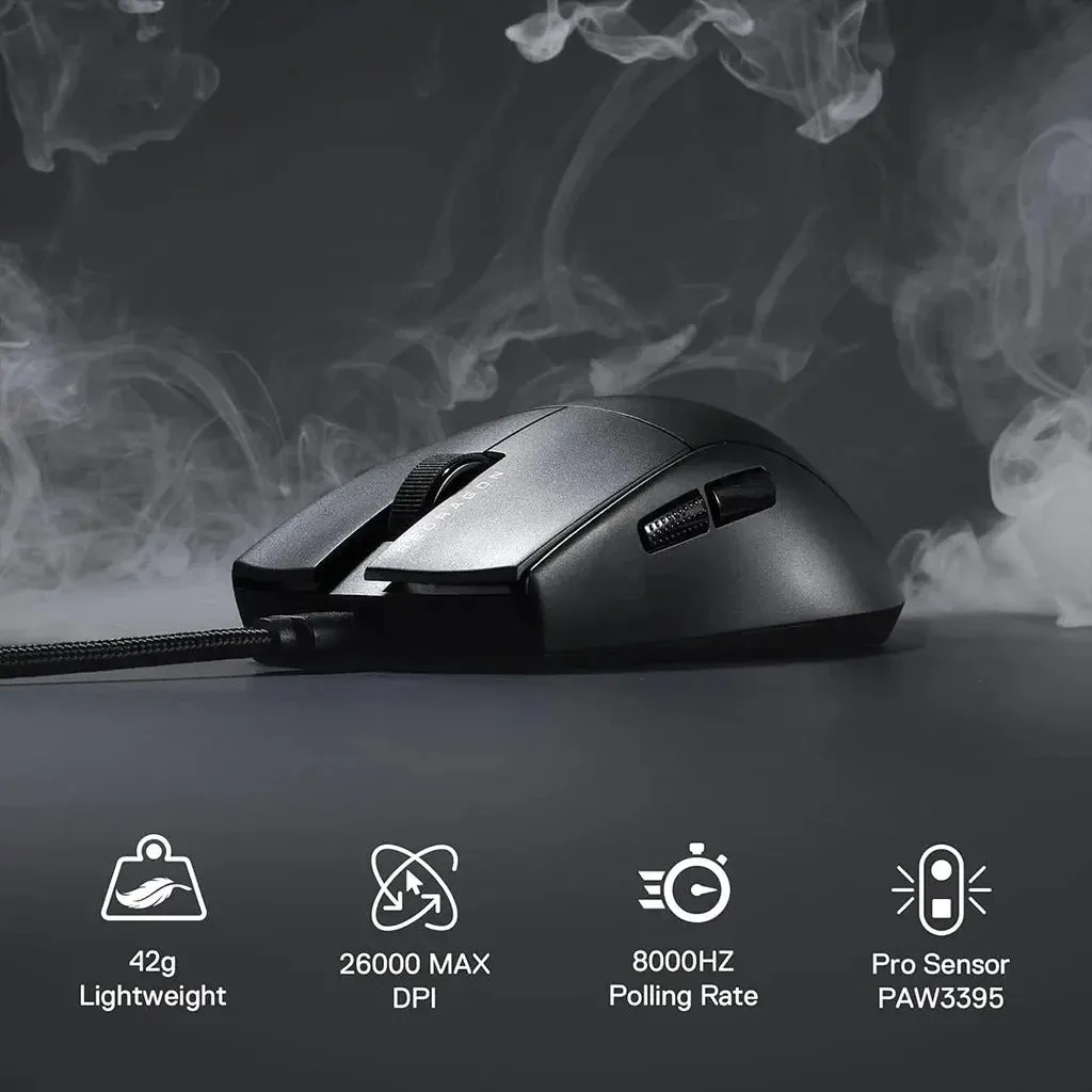 Redragon K1ng 8K M996 Wired Gaming Mouse, 42G Ultra-Light 26K Max DPI Optical Gaming Mouse with 5 Programmable Buttons, Ergonomic Natural Grip Build, Software Supports DIY Keybinds & DPI, Black - Image 6