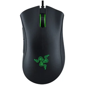 Razer DeathAdder Essential Gaming Mouse - 6400 DPI Optical Sensor, 5 Programmable Buttons, Mechanical Switches, Rubber Side Grips - Classic Black